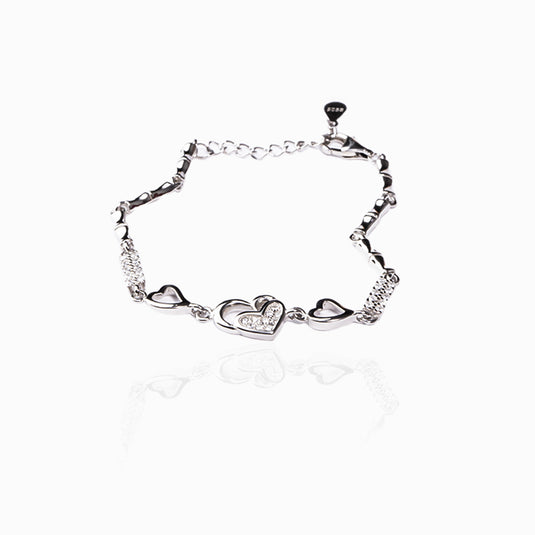 Loop Heart Zarconium Bracelet