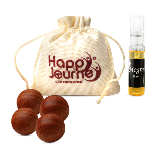 HAPPY JOURNEY POTLI CAR AIR FRESHENER - Mogra
