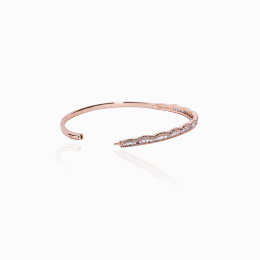 Tri RoseGold Zircon studded Bracelet