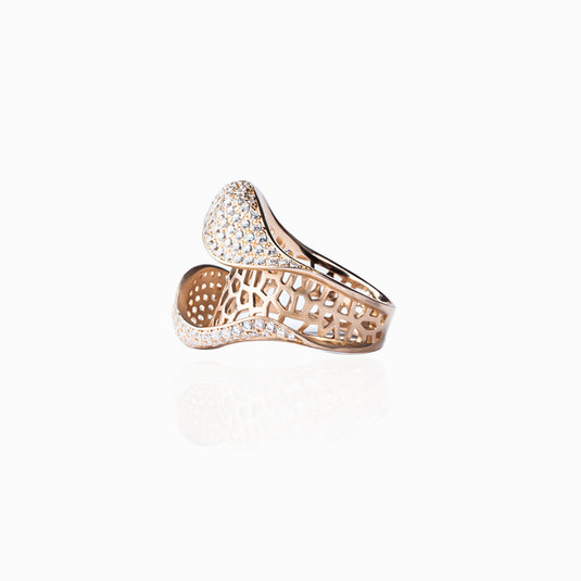 RoseGold Conch Zirconium Ring