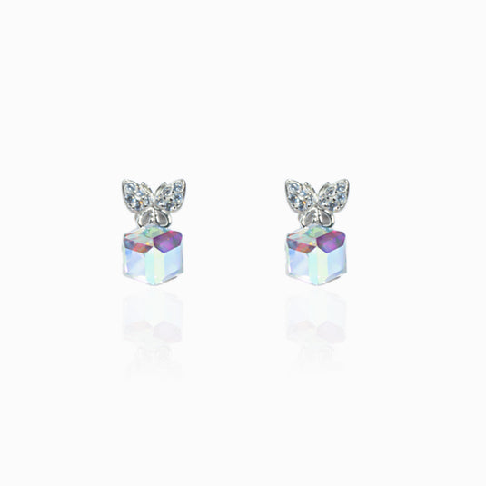 Opel Rainbow Studs with Pendant