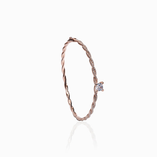 Tri RoseGold Zircon studded Bracelet