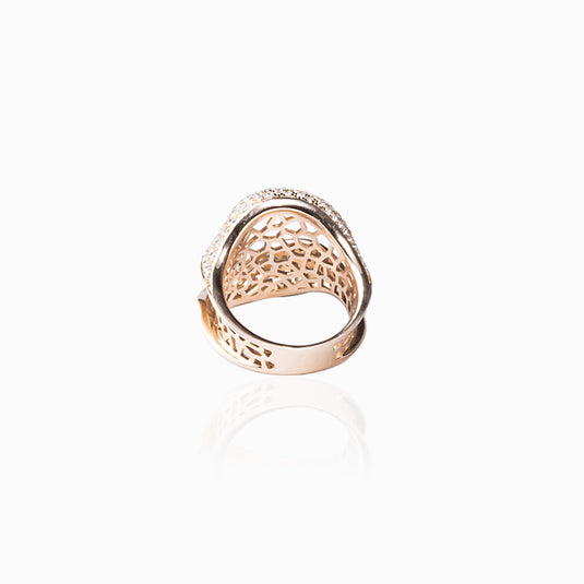 RoseGold Conch Zirconium Ring