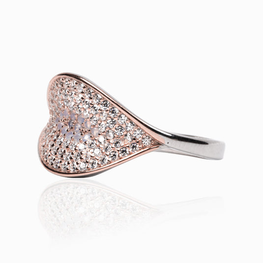 Kiss of Zircon Rosegold Ring