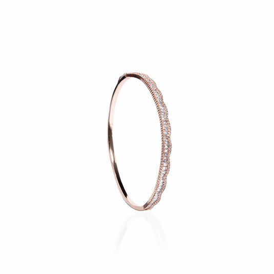 Tri RoseGold Zircon studded Bracelet