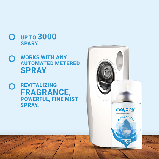 Panchatatva Vayu | Aerosol Automatic Air Freshener Refill | Long-Lasting Odour Eliminator for Home & Office | (300ml)