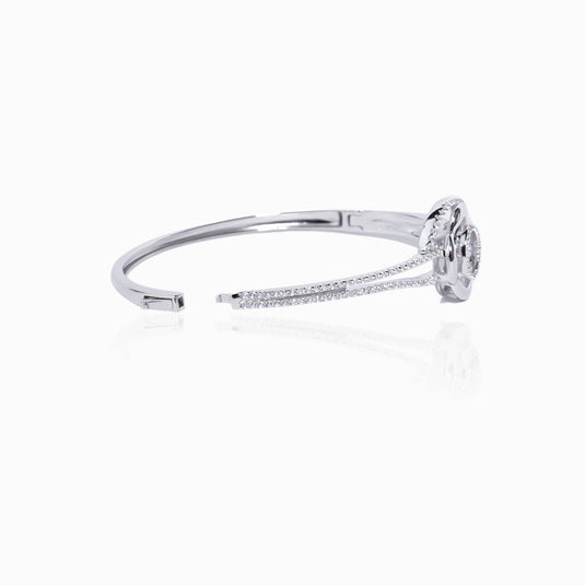 Flower Stud Zircon Studded Bracelet