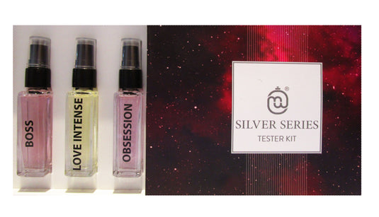 Maayas Silver Series Tester Kit Men's Perfume - 40 ml (5 * 8 ml each)