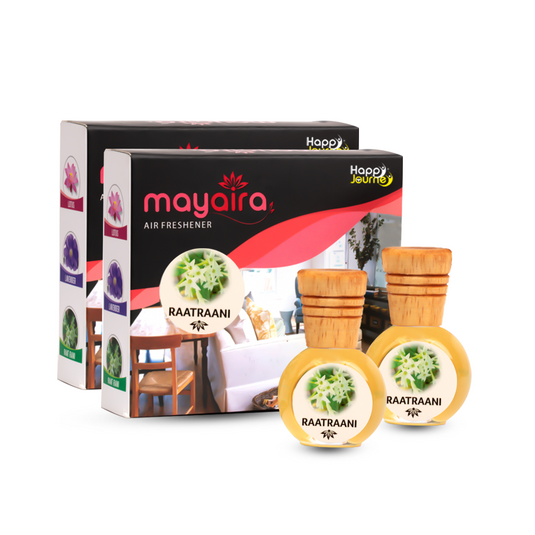 Mayaira Raat Rani  / Raat Rani 15ml each Wooden Diffuser for Home Air Freshener with Essential Oils  (Combo Pack of 2)