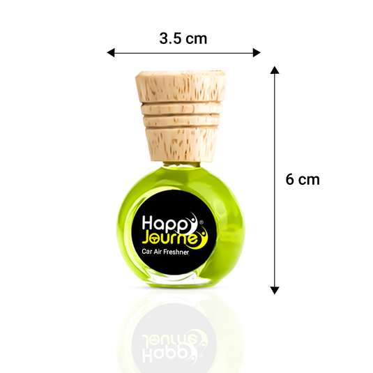 Happy Journey Wild Musk / Mountain Fresh 15ml each Wooden Diffuser Car Freshener,  with Essential Oils  (Combo Pack of 2)