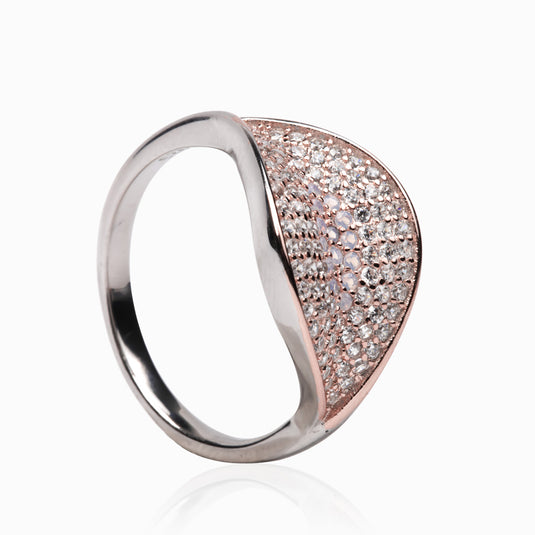 Kiss of Zircon Rosegold Ring